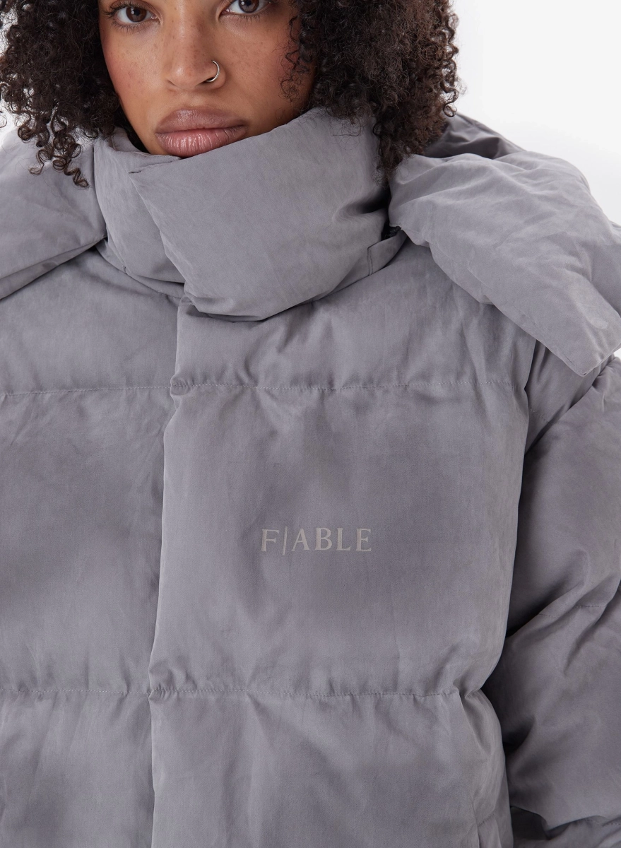 Пуховик DESTRESSED FABLE, цвет: серый, PFFR-FBL-DSTRSD-GR купить онлайн