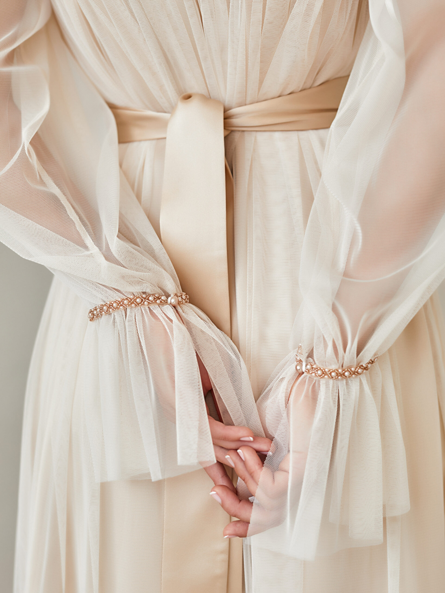 Платье воздушное из сетки I.B.W., цвет: сетка стрейч, молочный, ED032 купить онлайн