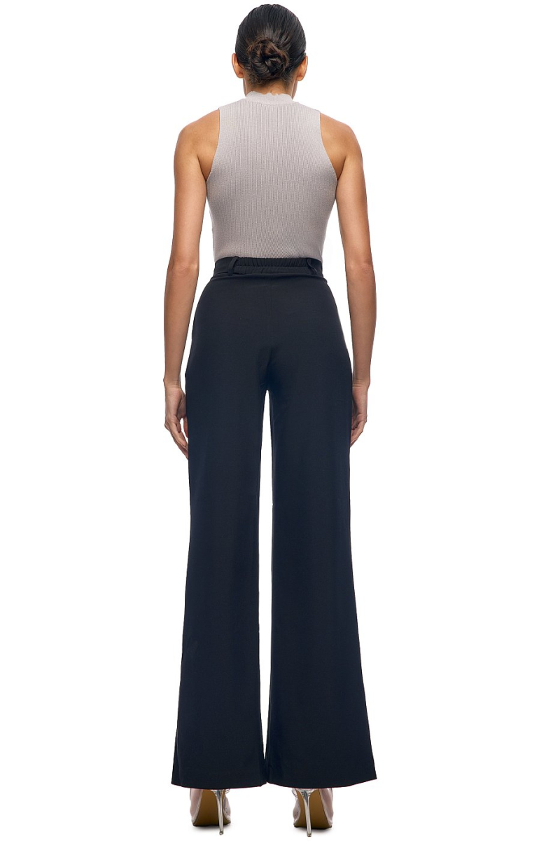 Брюки прямые с резинкой сзади SODAMODA, цвет: Черный, 14552 купить онлайн