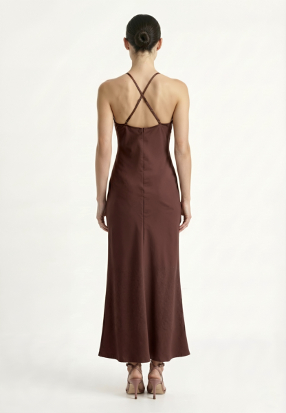 Платье с Х-образным вырезом REFERT, цвет: каштановый, 08-4114/2-2511 купить онлайн