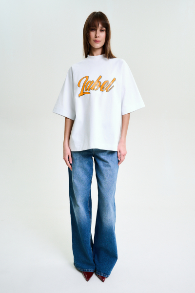 Футболка с рукавом реглан LABEL WHITE Label .B, цвет: WHITE, Tp.04.3.5536.0225WH со скидкой купить онлайн