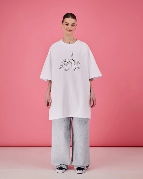 Футболка В Париже TABOO, цвет: белый, ThParis купить онлайн