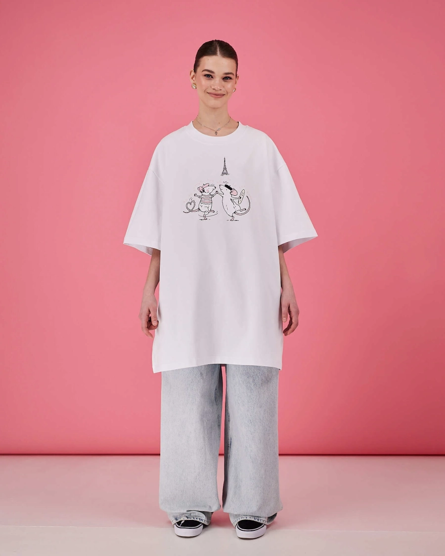 Футболка В Париже TABOO, цвет: белый, ThParis купить онлайн