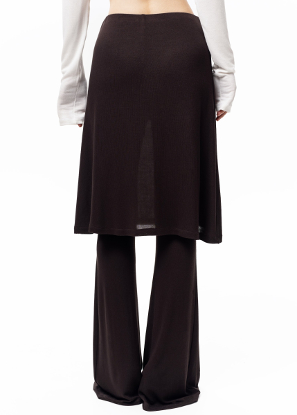 Брюки с юбкой ASYA SEMYONOVA, цвет: BROWN, 00-00002484 купить онлайн