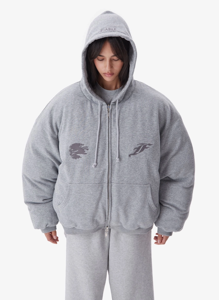 Бомбер REVERSIBLE FABLE, цвет: серый, BMBR-FBL-RVRSBL-GR купить онлайн