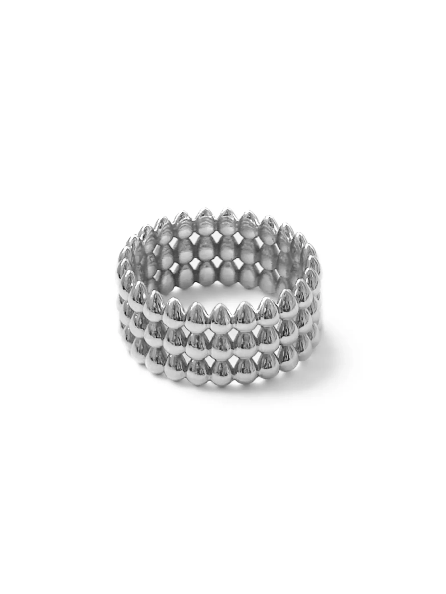 Серебряное широкое кольцо «Цыпа»