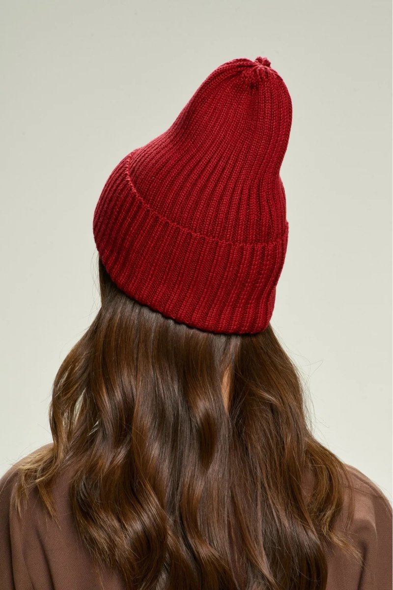 Шапка из хлопка Lovely Red Erist store, цвет: красный НФ-00002847 купить онлайн