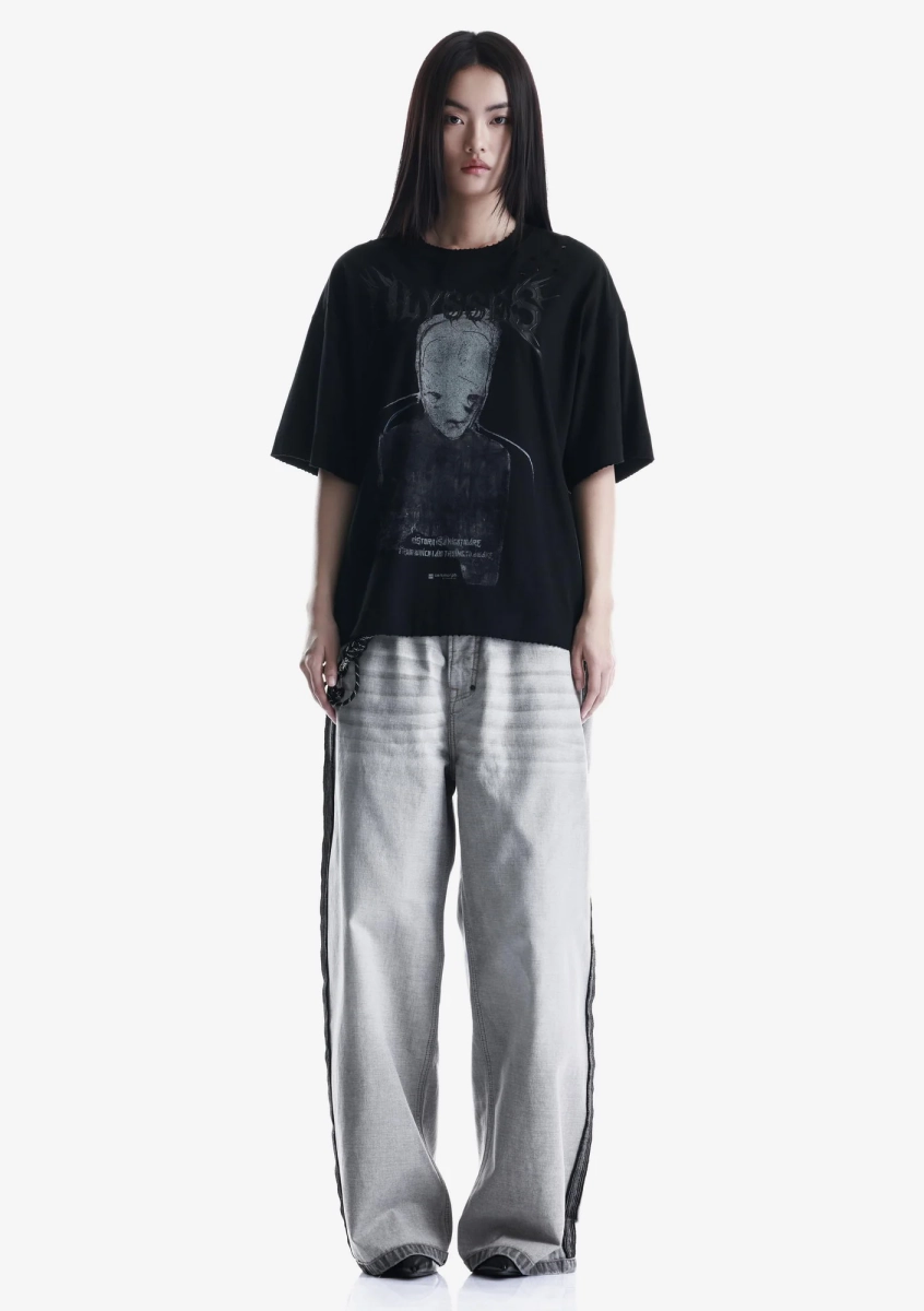 Футболка с принтом KRAKATAU, цвет: Черный, Tw147-1 купить онлайн