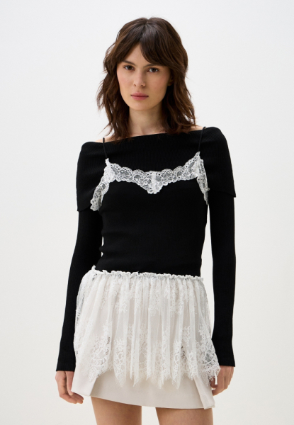 Кофта с кружевом