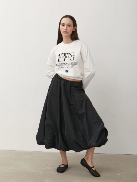 Юбка-баллон макси Marou, цвет: Черный, Mar1_0524_10 купить онлайн