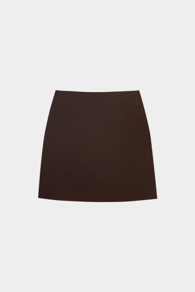 Юбка мини из костюмной ткани