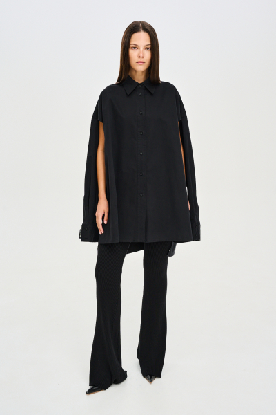 Рубашка кейп F/W 24/25 Label .B, цвет: black, Tp.06.5.4162BLC со скидкой купить онлайн