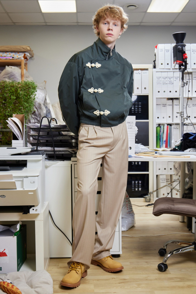 Куртка с боковыми защипами SORRY, I’M NOT, цвет: зеленый,  купить онлайн