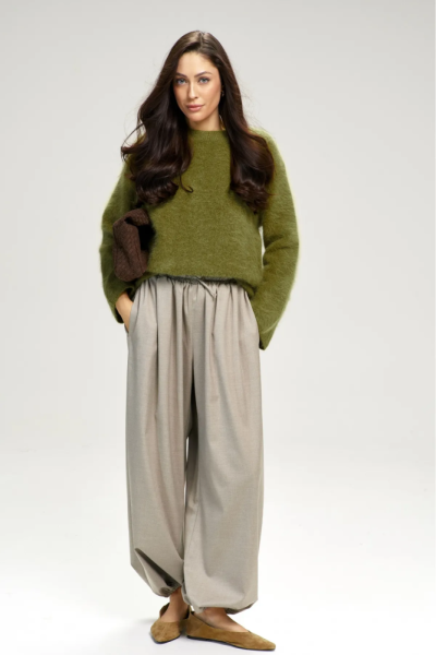 Брюки-алладины Beige Melange