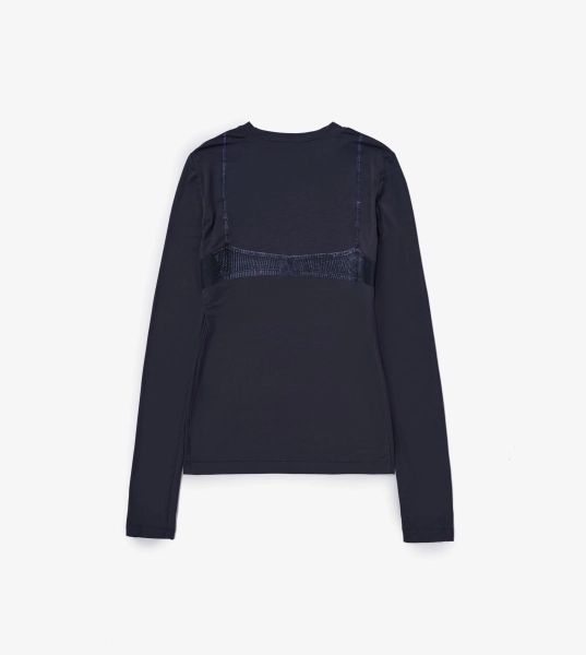 Лонгслив Бра F | ABLE, цвет: темно-синий, LNGSLV-FBL-BRS-DRKBL купить онлайн