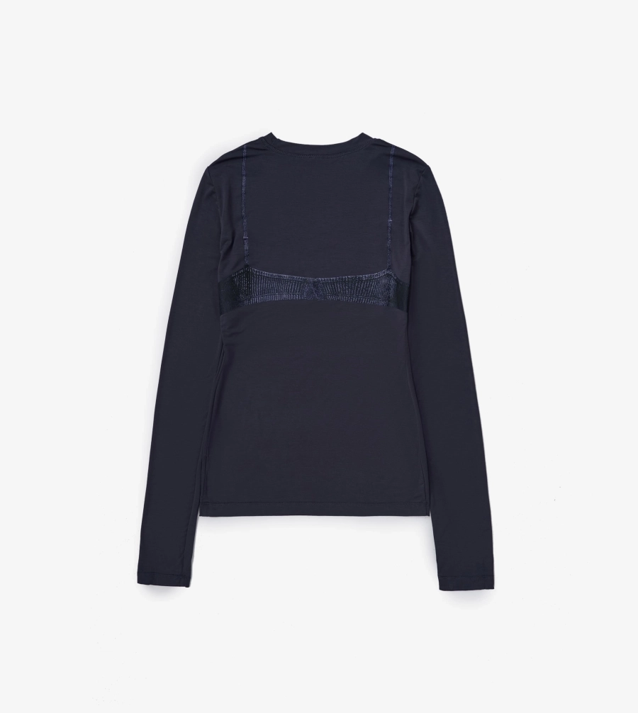 Лонгслив Бра F | ABLE, цвет: темно-синий, LNGSLV-FBL-BRS-DRKBL купить онлайн