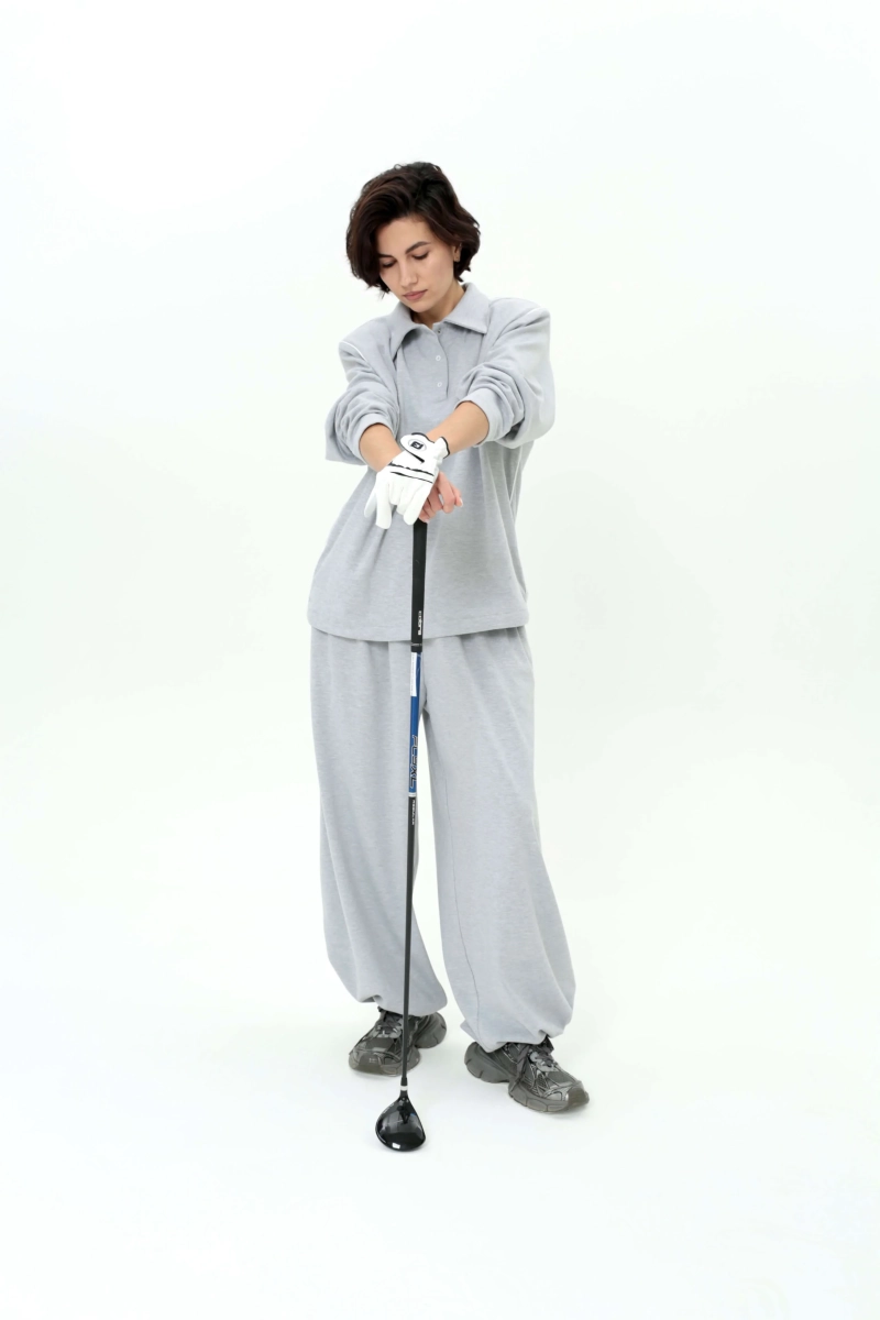 Костюм с поло Forchil, цвет: серый,  купить онлайн