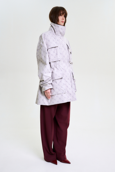 Парка с паттерном LIGHT GREY