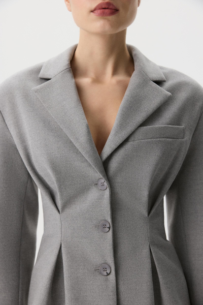 Жакет с защипами по талии Charmstore, цвет: серый меланж, 109-45835-889 купить онлайн