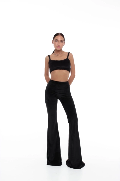 Брюки Velour клеш GARCHIT, цвет: Черный GARVelBrKleshBlk |новая коллекция купить онлайн