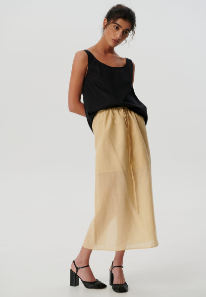 Юбка из рами CHUBA, цвет: грушевый, skirt_flare купить онлайн