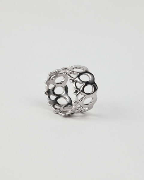 Кольцо "Кружево" Darkrain, цвет: серебро, LS4031 купить онлайн