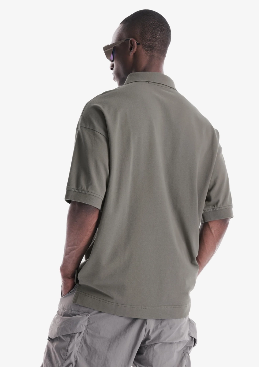 Футболка-поло KRAKATAU, цвет: елово-серый, Tm139-52 купить онлайн