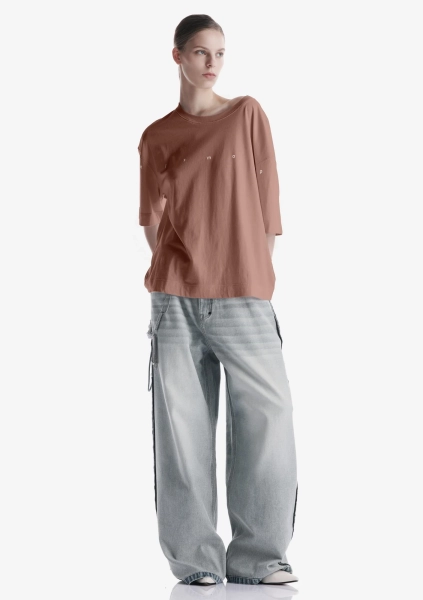 Свободная футболка KRAKATAU, цвет: ржавое дерево, Tw144-713 купить онлайн