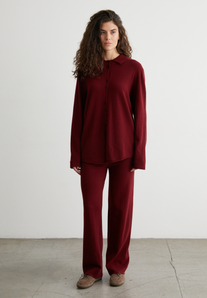 Брюки трикотажные с карманами (шерсть) Marou, цвет: Бордовый, Mar1_2406 купить онлайн