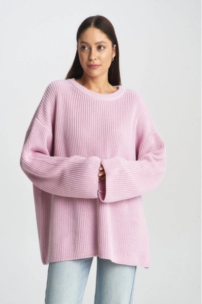 Джемпер крупной вязки Pink