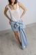 Юбка Ply jeans issju, цвет: голубой,  купить онлайн
