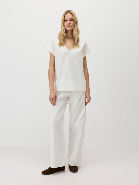 Базовая футболка из неофутера Conso, цвет: белый, PF 260413 - белый купить онлайн