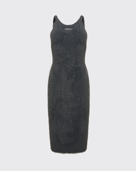 Платье пушистое ASIA ST 71, цвет: серый, Ast71.knit-dress-fluff-grey купить онлайн