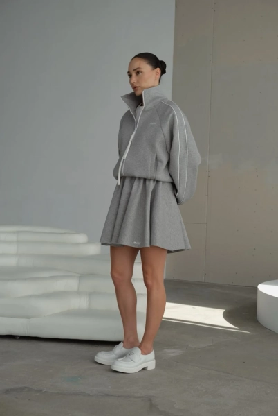 Юбка FORM MINI, цвет: серый, НФ-00000425 купить онлайн