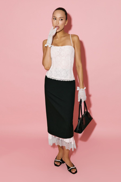 Корсет кружевной TOPTOP, цвет: белый, TT.124.18657.100 купить онлайн