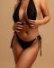Bella Black | Классический низ на завязках с кольцами ANVIBE, цвет: Черный  купить онлайн