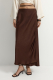 Атласная юбка с крэш-эффектом TOPTOP, цвет: коричневый TT.072.17655.700 |новая коллекция купить онлайн
