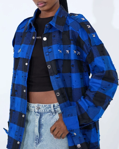 Рубашка ARROW PLAID BLUE ASIA ST 71, цвет: синий, Ast71.shirt-plaid-blue купить онлайн