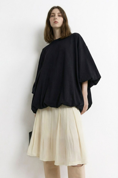 Лонгслив из 100% хлопка TOPTOP, цвет: Черный, TT.025.18861.900 купить онлайн