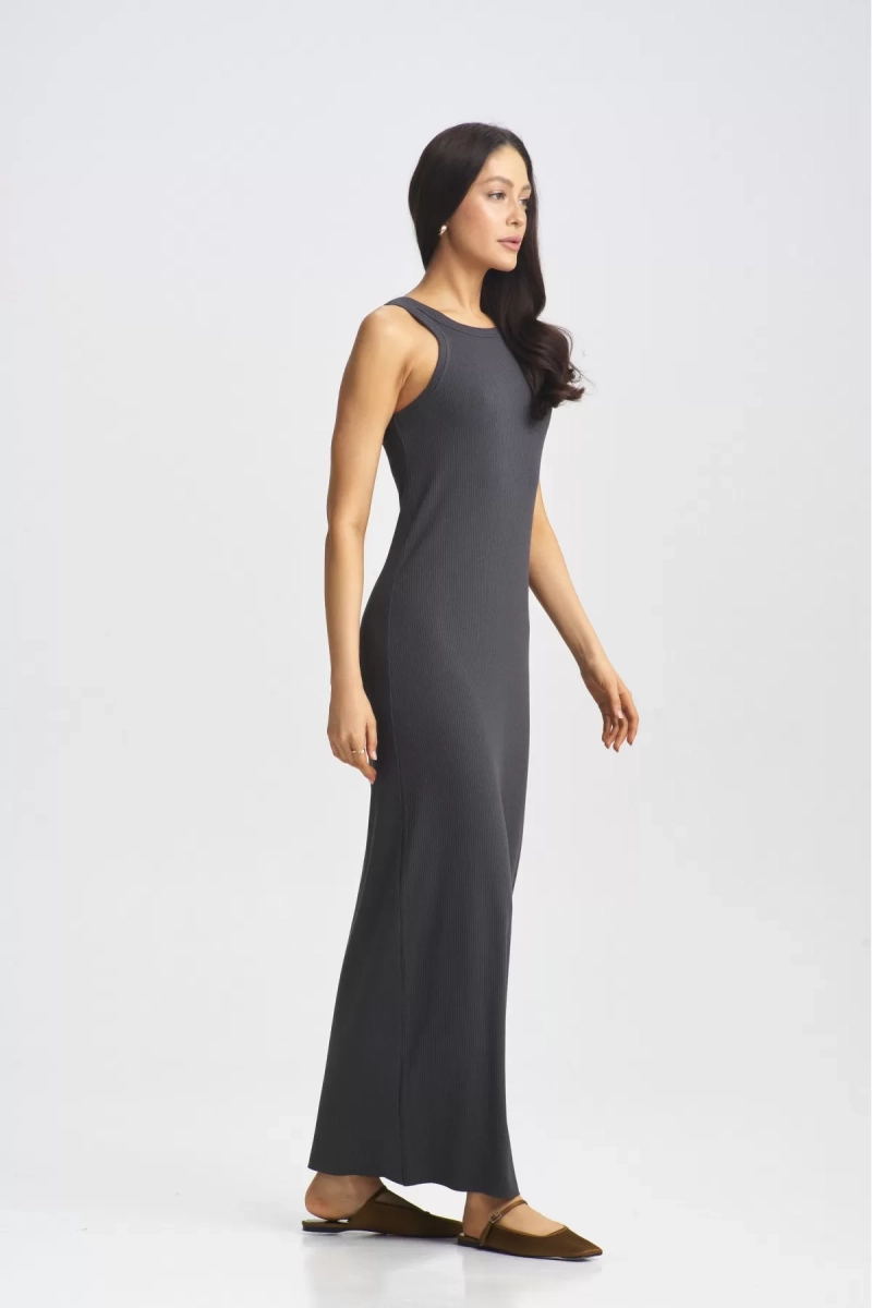 Платье-лапша Deep grey Erist store, цвет: темно-серый, НФ-00001096 купить онлайн