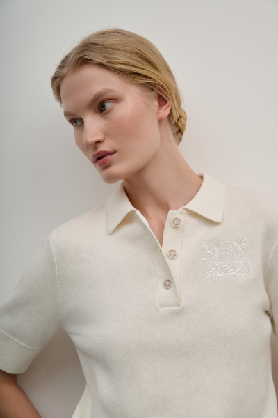 Джемпер-поло DREAMS BY ALENA AKHMADULLINA, цвет: молочный, 225104140304368/413000 купить онлайн