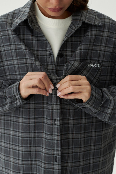 Рубашка PLAID 3.0 MÁRTE, цвет: серый,  купить онлайн