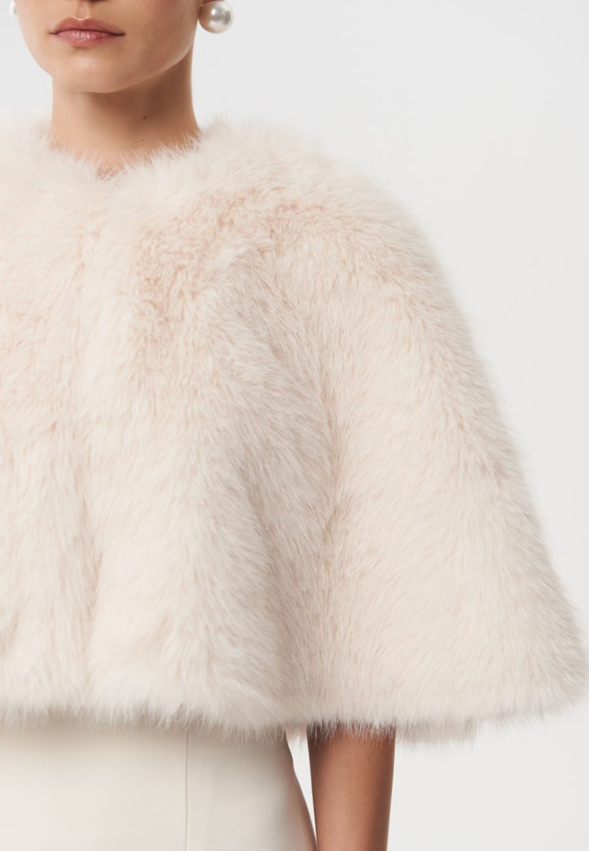 Кейп из меха «Sphinx» CHUBA, цвет: молочный  купить онлайн