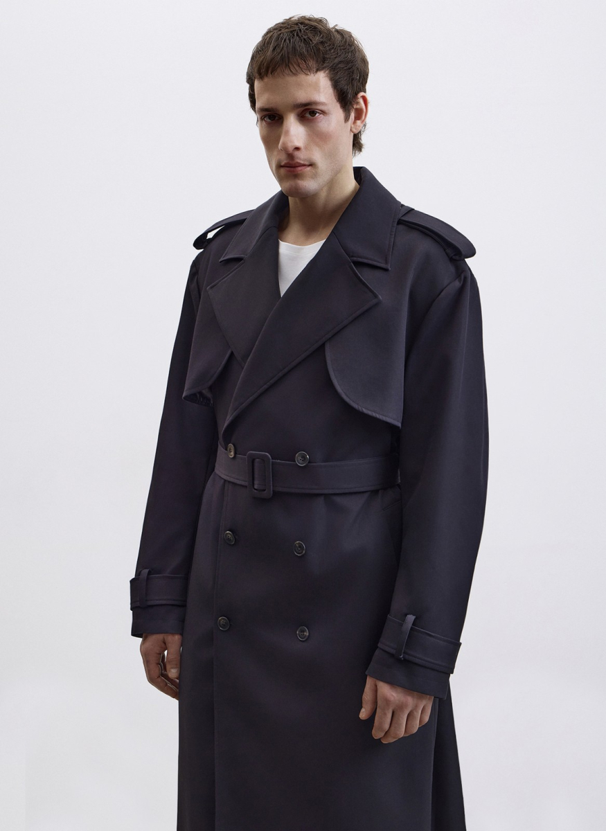 Тренч свободного кроя удлинённый ALL WE NEED, цвет: Черный, 2603M5201-01 купить онлайн