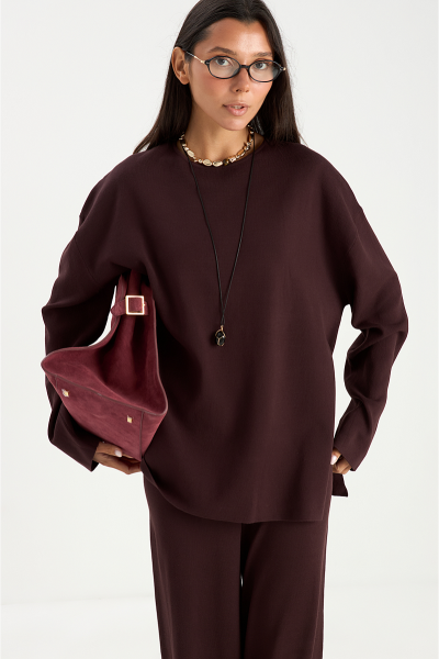 Костюм (джемпер+брюки) MIA AIM, цвет: шоколадный, MIA608 купить онлайн