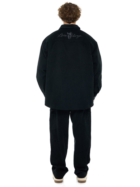 Рубашка из денима FRHT, цвет: Черный, OVSHRTNSHBLK купить онлайн