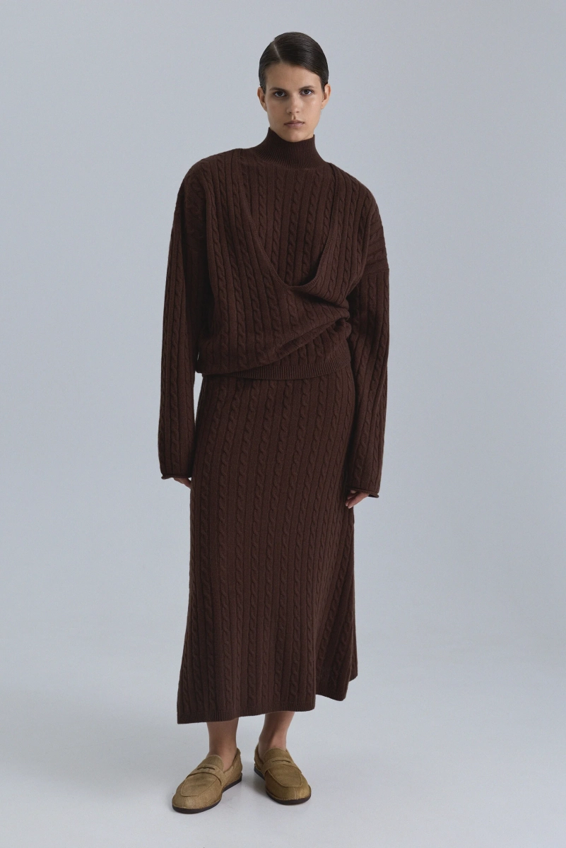 Юбка OPORA Mankova, цвет: коричневый, FW24/25-08 купить онлайн