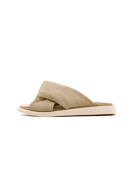 Тапули "KNOT LITE BEIGE" замшевые