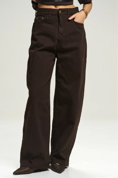 Джинсы BAGGY Brown Erist store, цвет: коричневый, НФ-00001481 купить онлайн