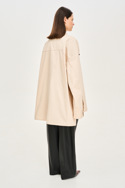 Рубашка кейп F/W 24/25 Label .B, цвет: BEIGE, Tp.06.5.4162B купить онлайн